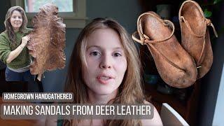 Making Sandals from Deer Leather