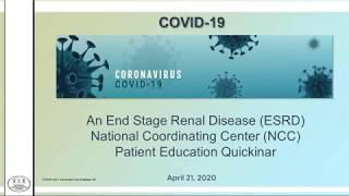 COVID-19: Discussing the Importance of Maintaining Diet | ESRD NCC