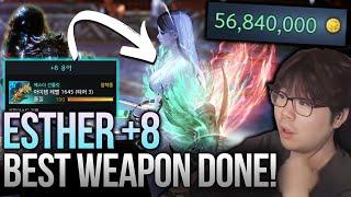 LOST ARK MAXED ESTHER +8 BEST WEAPON COMPLETED! SIDEREAL WEAPON 로스트아크 에스더 8강