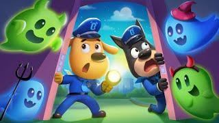 Sound of a Halloween Monster  | Cartoons for Kids | Sheriff Labrador Police Cartoon