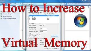 How to Increase Virtual Memory in Windows 7,8 - Very easy way