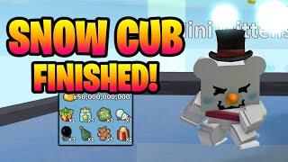 Finishing Snow Cub Buddy Quests! Bee Swarm Simulator