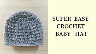 Easy newborn crochet hat / Crochet baby beanie