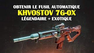 Destiny 2 - Khvostov 7G-0X, comment obtenir ce fusil automatique exotique