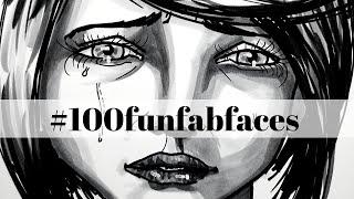 How to Draw a Sad Girl in Copic Markers  (Video 18 of the #100funfabfaces Challenge)