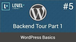 WordPress Basics #5 - Backend Tour Part 1