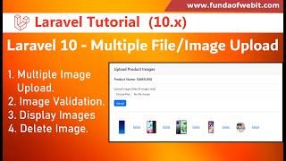 Laravel 10 Multiple Image Upload with Example | Complete CRUD Multiple File Upload Tutorial Laravel