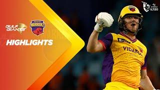 ILT20 S3 | हिंदी - Cricket Highlights | James Vince और Tim Southee | GG vs SW - M 03 | 12th Jan