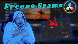 Davinci Resolve - How To do a Freeze Frame