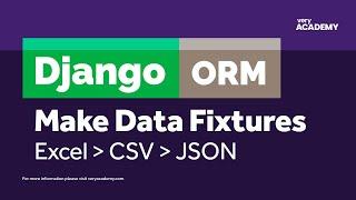 Create Django Fixtures from Excel/CSV File