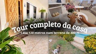 Tour completo da casa, área geral 480 metros quadradas, a casa tem 120 metros quadrados + varanda