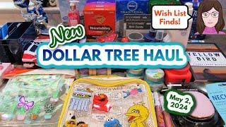 Huge DOLLAR TREE Haul!  Wish List Finds!!  May 2, 2024! #dollartree