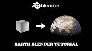 How to Create the Earth in 1 Minute | Blender Tutorial