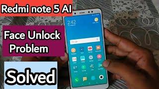 Redmi note 5 AI face unlock setup.