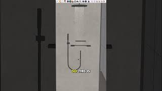 How to create realistic water falling from the shower #archvizartist #tutorial #enscape3d #sketchup