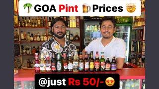 Goa pint beer new price 2023 | Goa beer price | alcohol price in goa #goa #beer #vacation