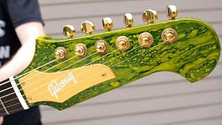 I Completed the Set! | 2002 Gibson Non-Reverse Firebird Green Yellow Swirl