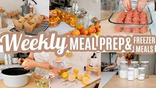 EASY BUDGET FRIENDLY WEEKLY MEAL PREP RECIPES LARGE FAMILY MEALS WHATS FOR DINNER FREEZER MEALS