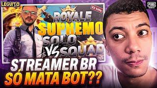 NEM SENTIU O PESO DE ESTAR SOLO NO ROYALE SUPREMO - PUBG MOBILE REACT LAGOA GAMER