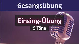 Gesangsübung zum Einsingen | 5 Töne (Quinten) Frauenstimme  Felicitas Falke 