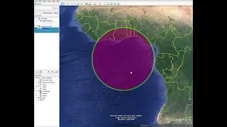 How to Draw A Circle Filled with Color Using Google Earth (Read Description) | Color Transparency