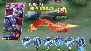 LANCELOT UNLIMITED DASH TUTORIAL  | FAST HAND TIPS AND TRICKS! ( LEARN IN 3 MINUTES ) | MLBB