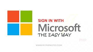 Sign in with Microsoft Integration with PHP