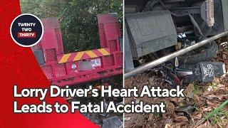 Crash in Selangor: Lorry Driver's Heart Attack Leads to Fatal Accident - Two Motorcyclists Dead