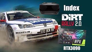 Dirt Rally 2.0 - VR (Valve Index + RTX3090) performance testing with KevyD77