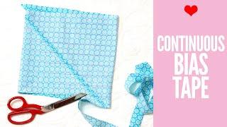 How to Make Continuous Bias Tape (Bias Binding)