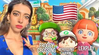 JE JUGE L’ÎLE DES YOUTUBEURS VERSION USA  dans ANIMAL CROSSING NEW HORIZONS ! 