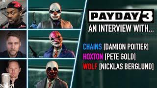 PAYDAY 3: An Interview with Damion Poitier, Pete Gold & Nicklas Berglund [Chains, Hoxton & Wolf]