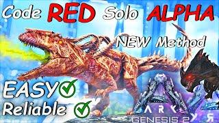 (NEW) Ark Code Red ALPHA SOLO Mission Guide | How To ARK Genesis Part 2