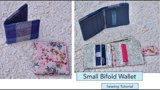 Small minimalist bifold Wallet - Sewing Tutorial