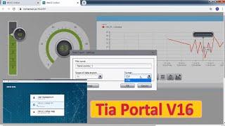 Tia Portal V16: First project and simulation of WinCC Unified.