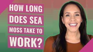How long does sea moss take to work?