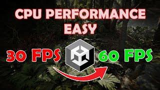 Improve Performance in Unity | CPU Performance Improvements (Beginner Friendly)