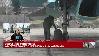 Ukraine says it shot down three Russian fighter-bombers in Kherson • FRANCE 24 English