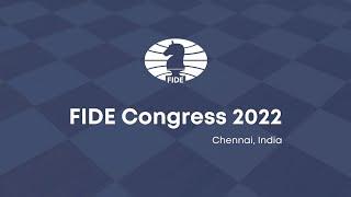 FIDE General Assembly 2022. Chennai, India.