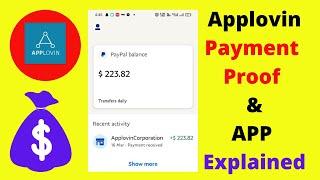 Applovin payment proof & App Explained Details || Applovin self click payment proof || as developers