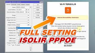 Cara Membuat Halaman Isolir PPPoE untuk Client Telat Bayar / Expired