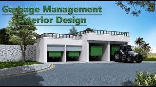 garbage management exterior design 3ds max