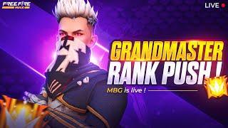 Grandmaster Live Rank Push Free Fire Telugu  - Munna Bhai is Live  - Telugu Gaming Live #MBG