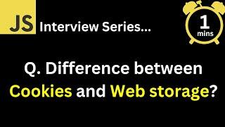 Q92 What is the difference between cookies and web storage ?
