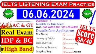 IELTS LISTENING PRACTICE TEST 2024 WITH ANSWERS | 06.06.2024