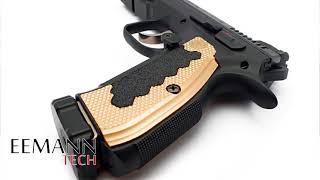 EEMANN TECH BRASS GRIPS FOR CZ 75, CZ 75 TS, CZ SHADOW 2. ET-44-130028. ET-44-130018.