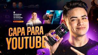 Criando um BANNER PARA YOUTUBE profissional no PHOTOSHOP! | PASSO A PASSO