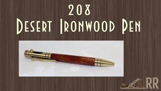 Desert Ironwood Pen Woodturning 208