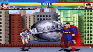 NICK54222 MUGEN: Haruhi Suzumiya (me) VS Superman