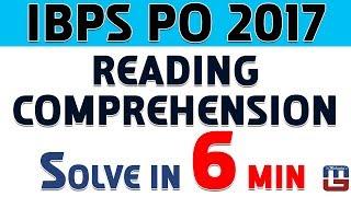Reading Comprehension | Solve In 6 Min | IBPS | RRB | SBI | English By Sandeep Sir | For All Exams
